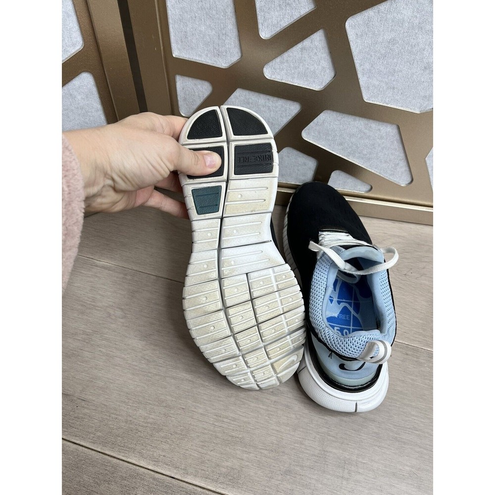 Nike Women Free 5.0 sz 8 Running Shoes Blue black 308975 Lace Up sneakers - Picture 10 of 10